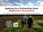 Northeast SARE Partnership Grants Webinar cover slide