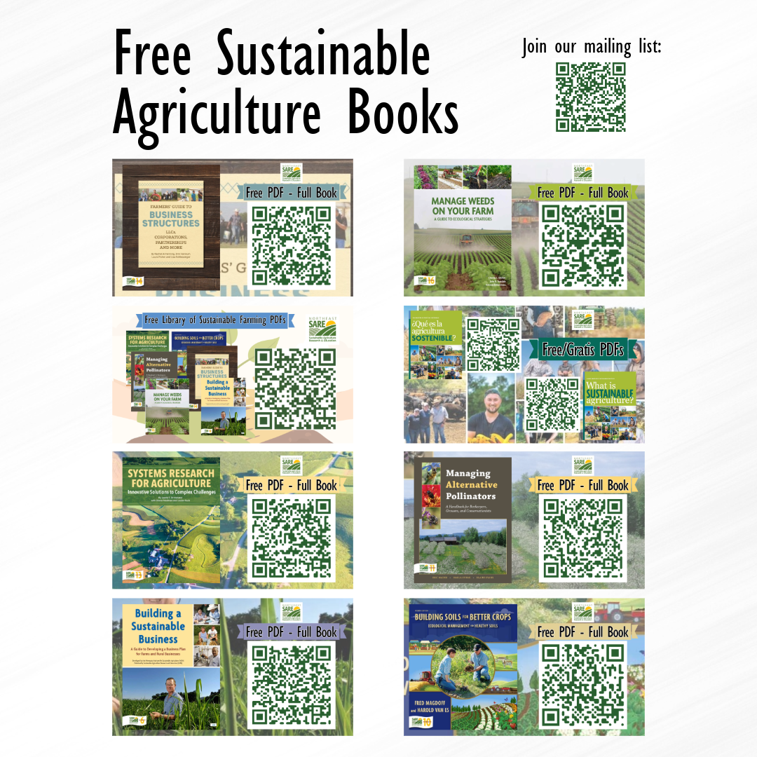 Free Printable Sustainable Agriculture Library - SARE Northeast